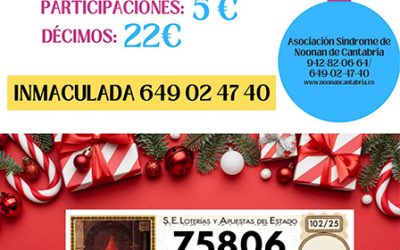 A LA VENTA LA LOTERÍA DE NAVIDAD DE LA ASOCIACIÓN SN