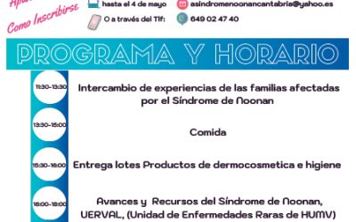 La Asociación Síndrome de Noonan de Cantabria celebra el 7º Encuentro de Familias Cántabras afectadas por esta enfermedad rara