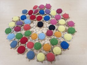 Llaveros crochet Tortuguitas